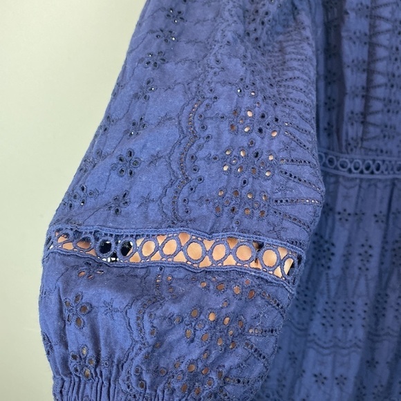 J. Crew • Eyelet Lace Flutter Hem Dress - Picture 5 of 15